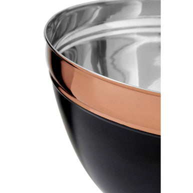Large Black and Copper Mixing Bowl
