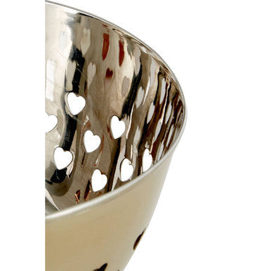 Hearts Design Gold Bowl