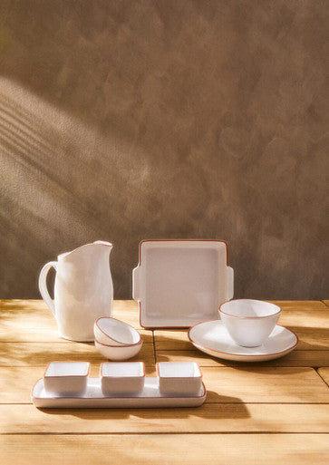 Terracotta White Glazed Cereal Bowl