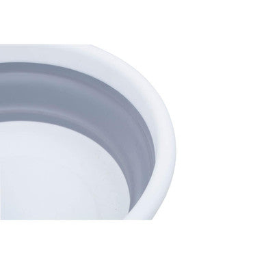 Collapsible Grey and White Washing Up Bowl