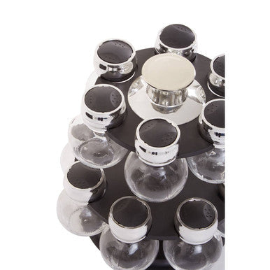 2 Tier 14 Bottle Revolving Spice Rack