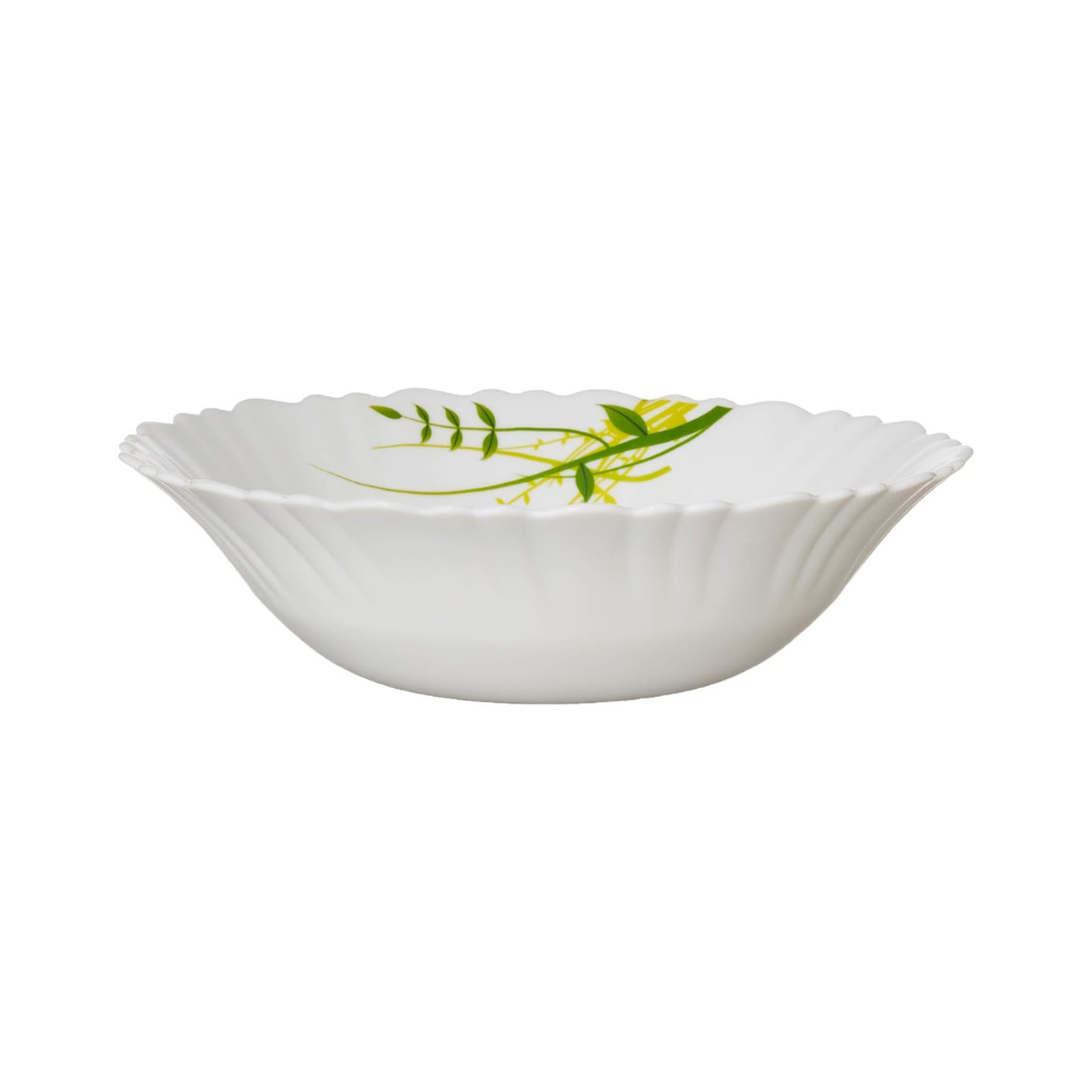 Opalware Floral Bowl, Set of 2, White