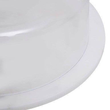 White Marble Cake Board with Domed Lid