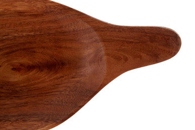 Acacia Wood Paddle Board with Bowl Set