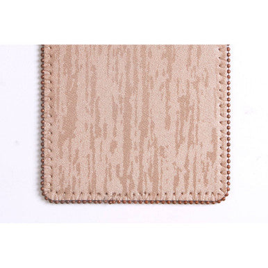 Set of 4 Square Coasters with Pearl Fringe