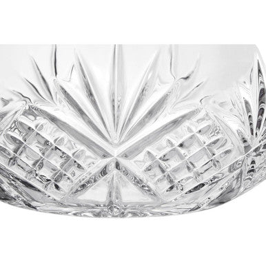 Clear Crystal Glass Embossed Bowl