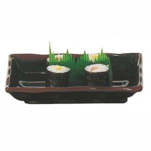 Asian-Style Rectangular Melamine Wave Plate 15-1/2" x 10-3/4"