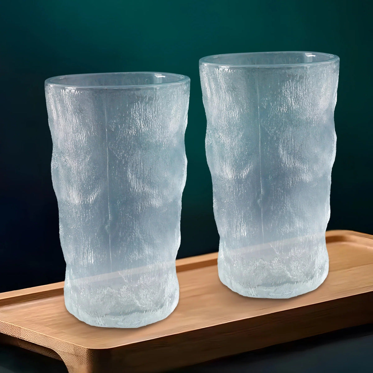 Set of 2: Lead-Free Juice Glasses, 330 ml, Transparent, Modern
