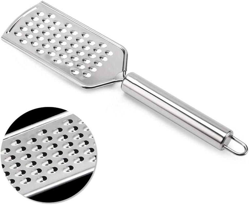2-Piece Kitchen Grater Set – Razor-Sharp Stainless Steel Blades for Cheese, Chocolate, Carrot, Ginger, and Nuts