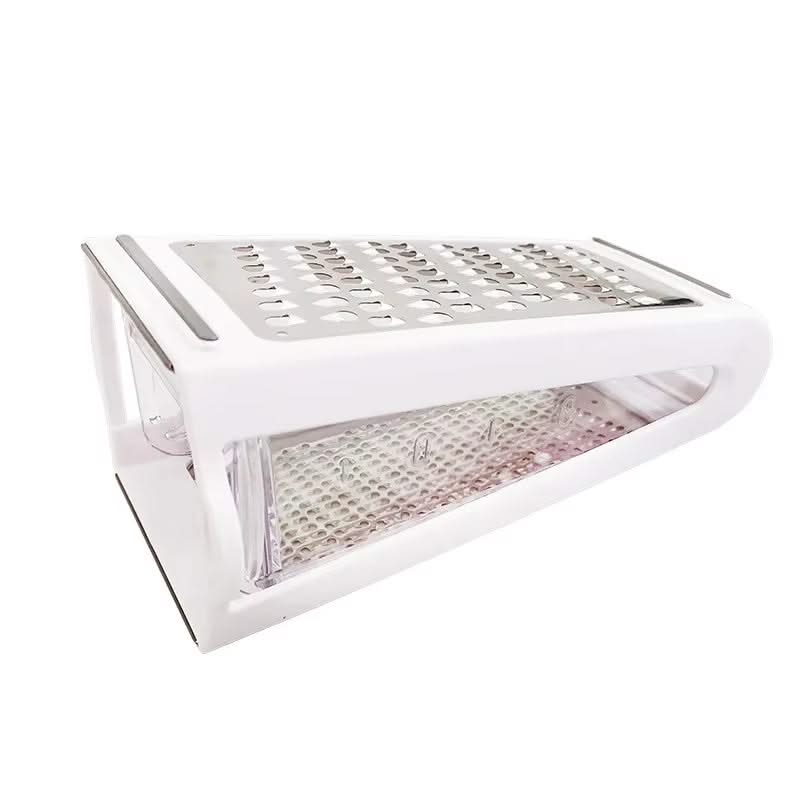 Double-Sided Multifunctional Grater with Storage Box—Dual-Sided for Coarse and Fine Grating