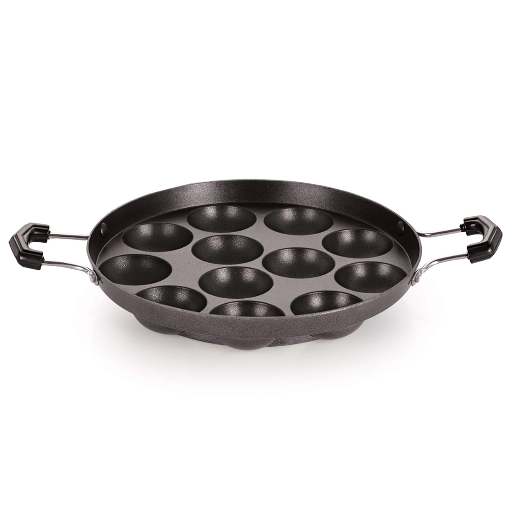 Non-stick Aluminium 12 Cavity Appam Paniyarakkal, Ponganal Maker