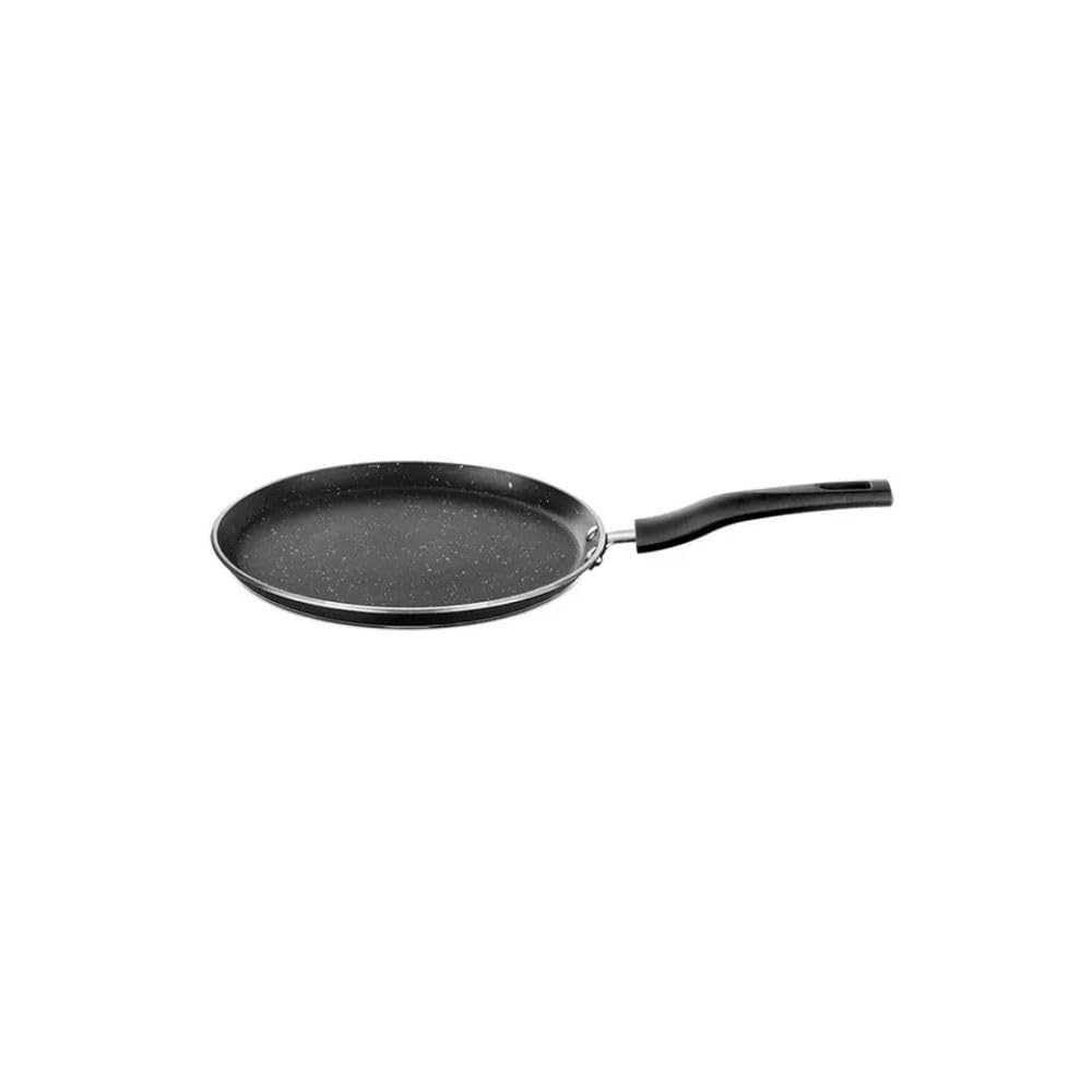 Non-stick Concave Tawa, Induction Friendly, Granite Finish, Pfoa-free, 28 cm Diameter, Black
