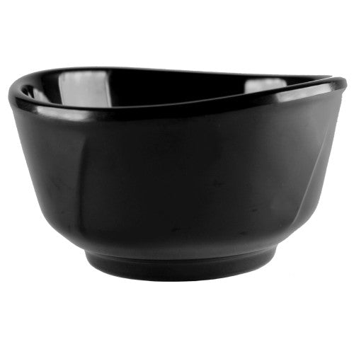 Classic Round Black Melamine Bowl 473ml / 16oz - Pack of 12