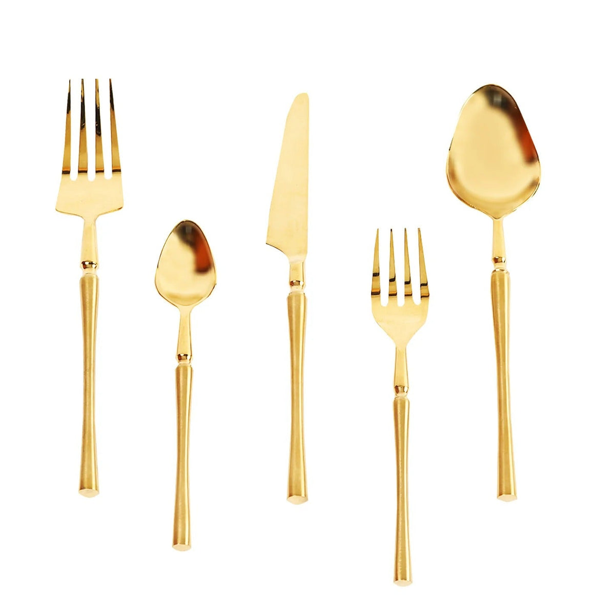 Set of 5 Cutlery with Curvy Handles