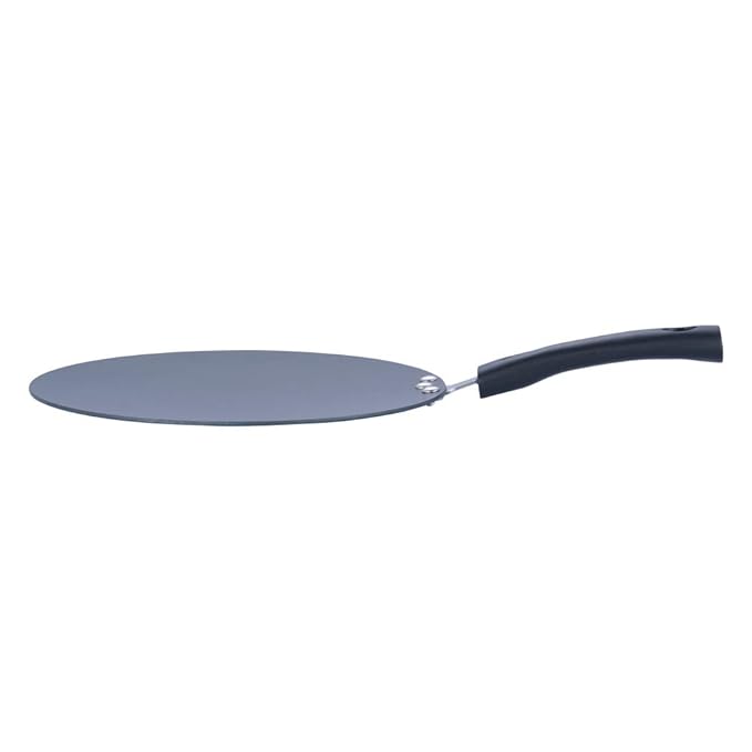 Aluminium Non Stick Concave Roti / Chapati / Paratha Tawa - 26.5 cm, 5 mm Thick, 3 Layer Coating