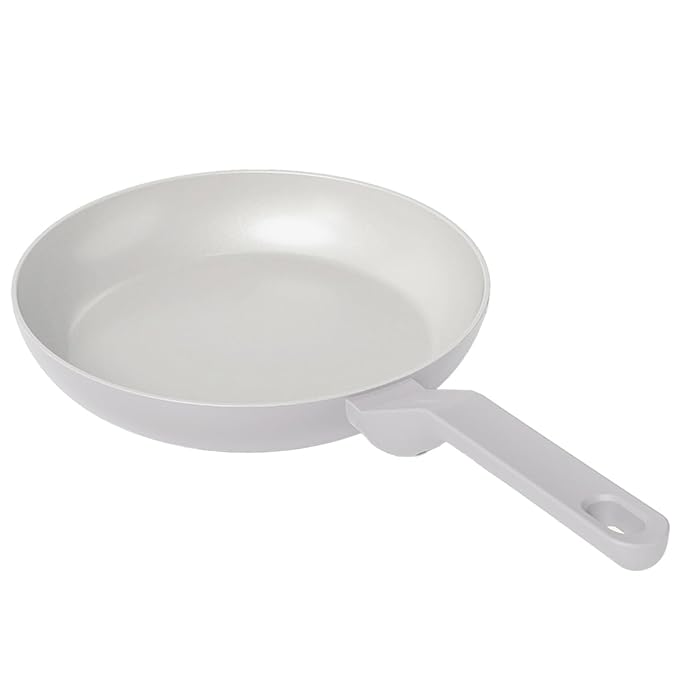 Ceramic Non-stick Frying Pan 24 cm, Matching Handle,, Grey