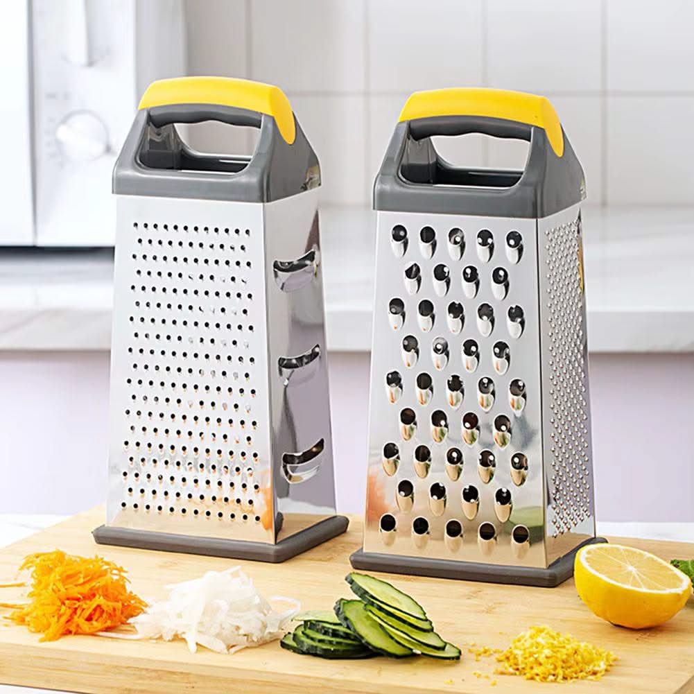 Multifunctional Stainless Steel Box Graters – Choose from 2, 4, or 6 Sides for Versatile Food Prep