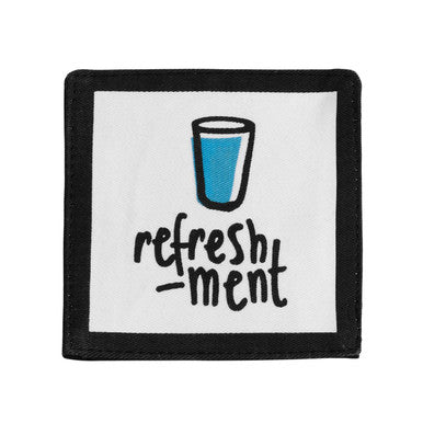 Set of 4 Novelty Glass Print Cotton Coasters