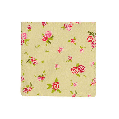 Set of 4 Rose Cotton Coasters