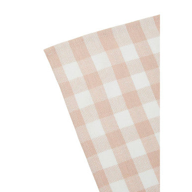 Set of 3 Amber and White Check Tea Towels