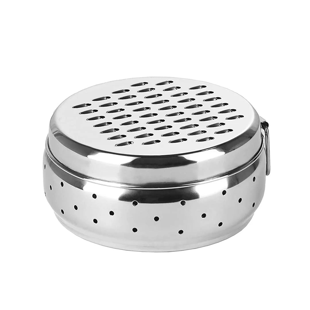 Stainless Steel Grater with Storage Container Refrigerator Safe Cheese Carrot Coconut
