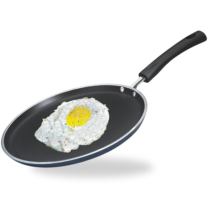 Aluminium Non Stick Dosa Omni Tawa - 30 cm, 3 mm Extra Thick, 3 Layer Ceramic Coat, Bakelite Handle