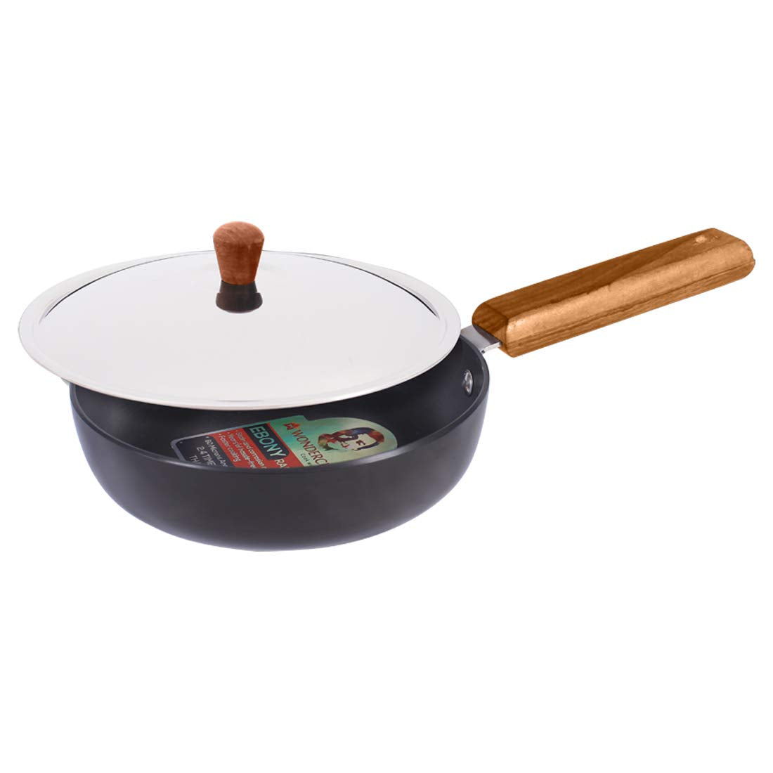 Hard-anodised Aluminium Fry Pan, 24 cm Frying Pan Non Stick