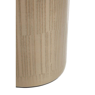 Pale Gold Aluminium Tissue Box Holder with Line Effect
