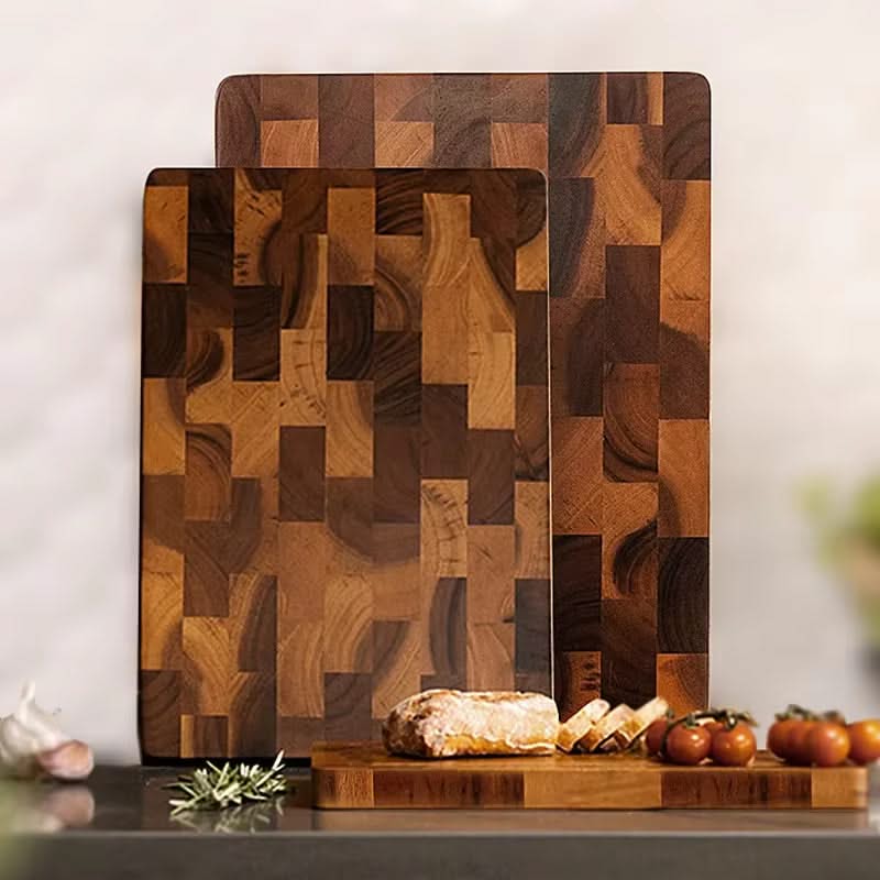 Premium Double-Sided Acacia Wood Chopping Board β Splicing Design, Water Drainage, and Damp-Proof for Modern Kitchens
