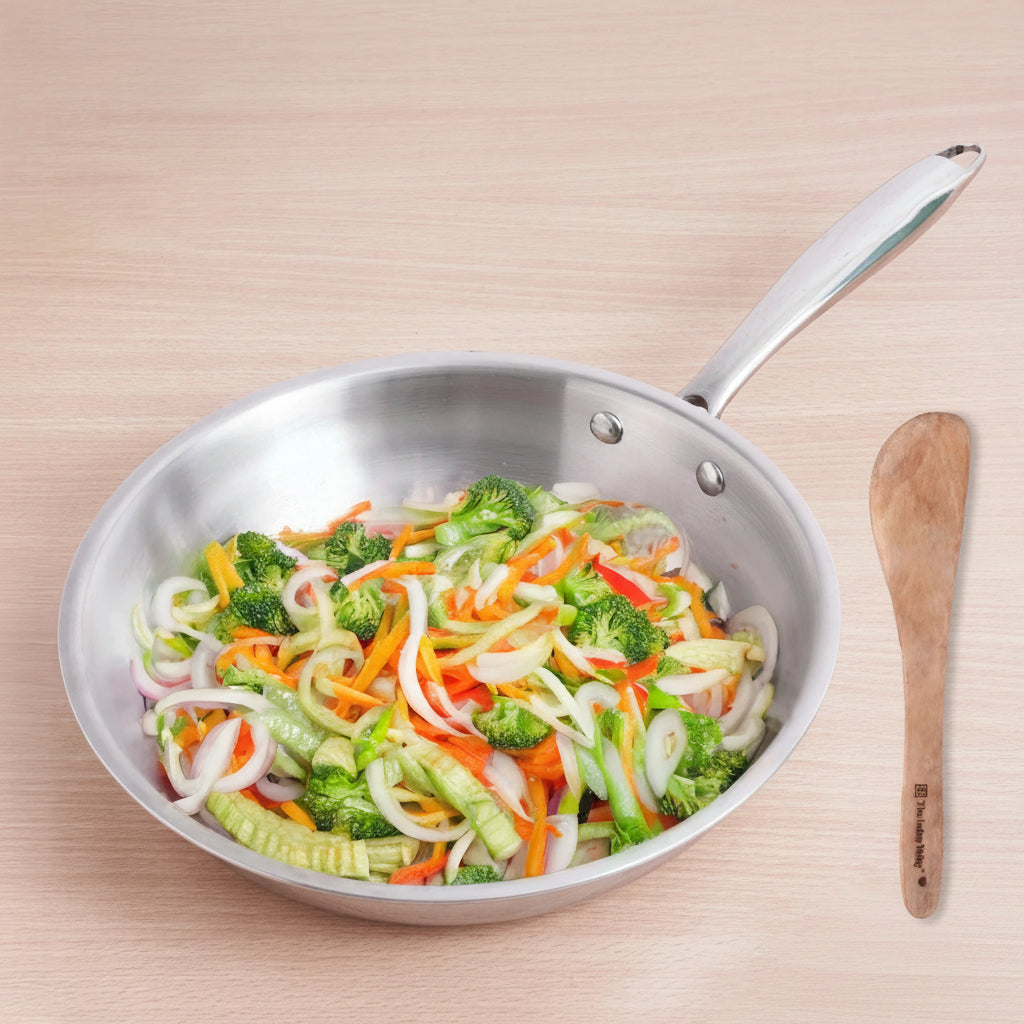 Stainless Steel Frying Pan with Free Flip 26cm - 1.9L