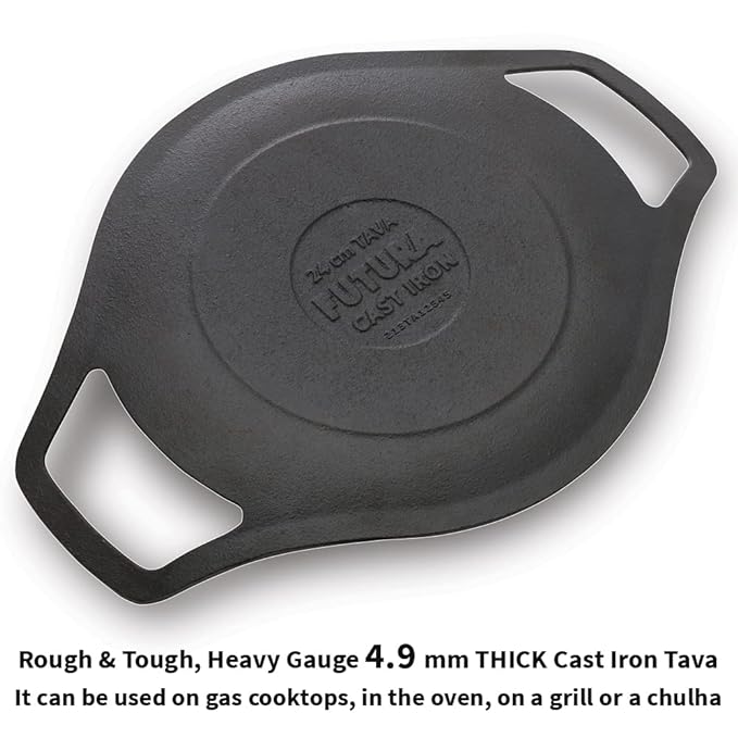 24 cm Cast Iron Tava
