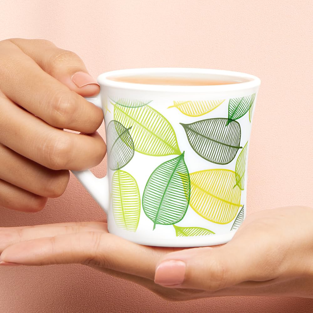 Noma Opalware Mug, Set of 6 Tea/coffee Mugs, 160 ml Each