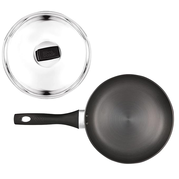 Hard Anodized Fry Pan 22 cm / 1.4 L With Stainless Steel Lid