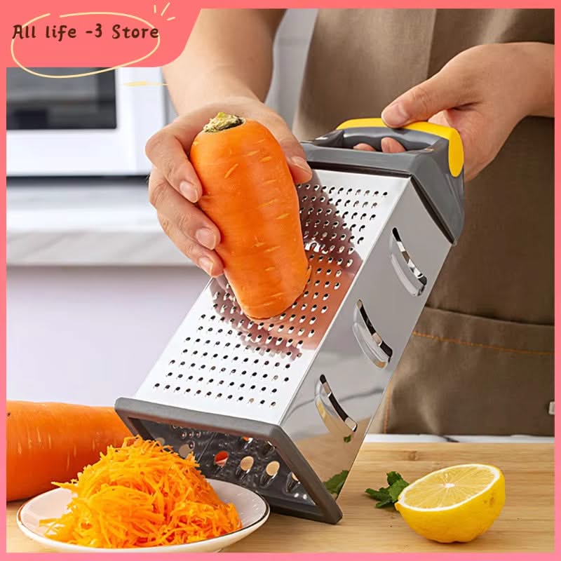 Multifunctional Stainless Steel Box Graters – Choose from 2, 4, or 6 Sides for Versatile Food Prep