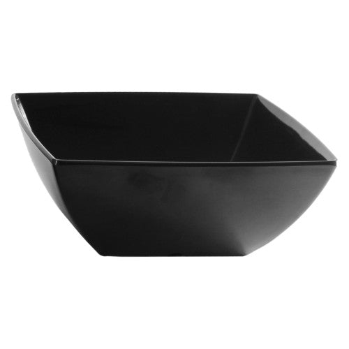 Classic Square Melamine Black Bowl 1200ml / 40oz - Pack of 12