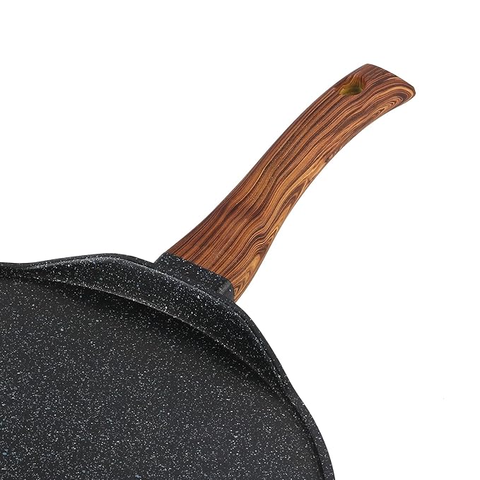 Plus Aluminium Die Cast Non Stick Roti / Chapati Tawa - 31 cm, 5 mm Thick, 5 Layer Coating, Scratch Proof
