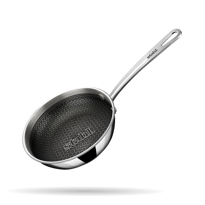 Hybrid Triply Non Stick Frying Pan Without Lid, Fry Pan Induction Base, Omelette Pan Non Stick, 1.15 L