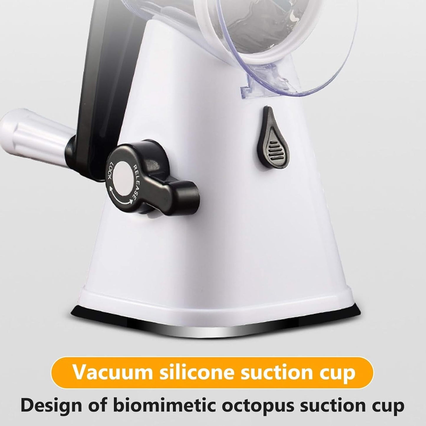 3 in 1 Rotary Cheese Grater – Multifunctional Slicer and Shredder with Easy-to-Swap Stainless Steel Interchangeable Rotating Drum Blades for Effortless Kitchen Prep Tool