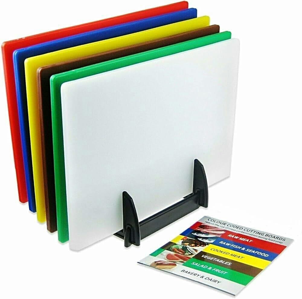 Acense Professional Large Chopping Board Catering Food Prep Cutting Colour Code