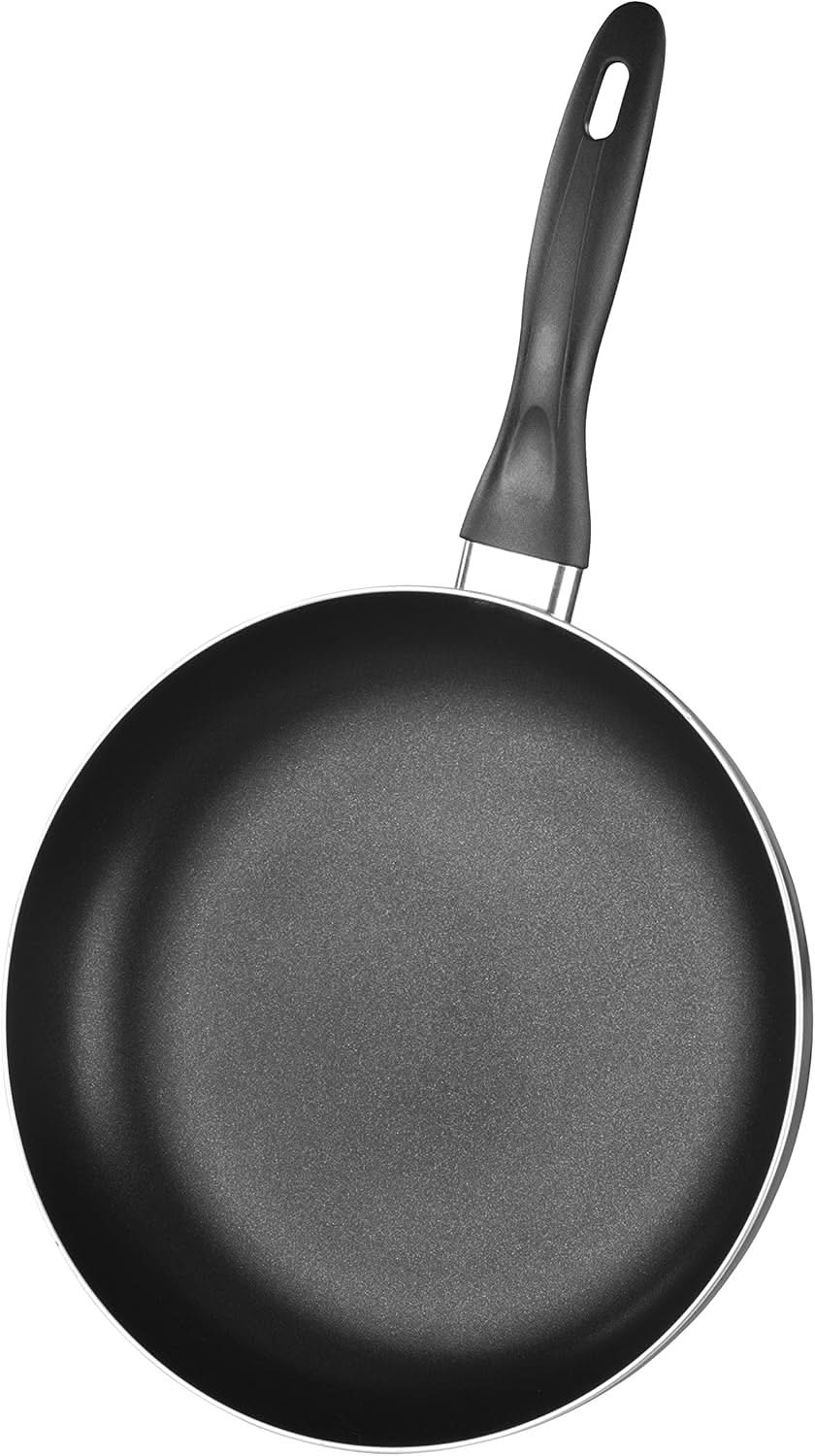 Compact Non-Stick Aluminium Frying Pan – 14cm Pan with Heat-Resistant Handle, Perfect for Single-Serving Cooking on Gas and Electric Hobs