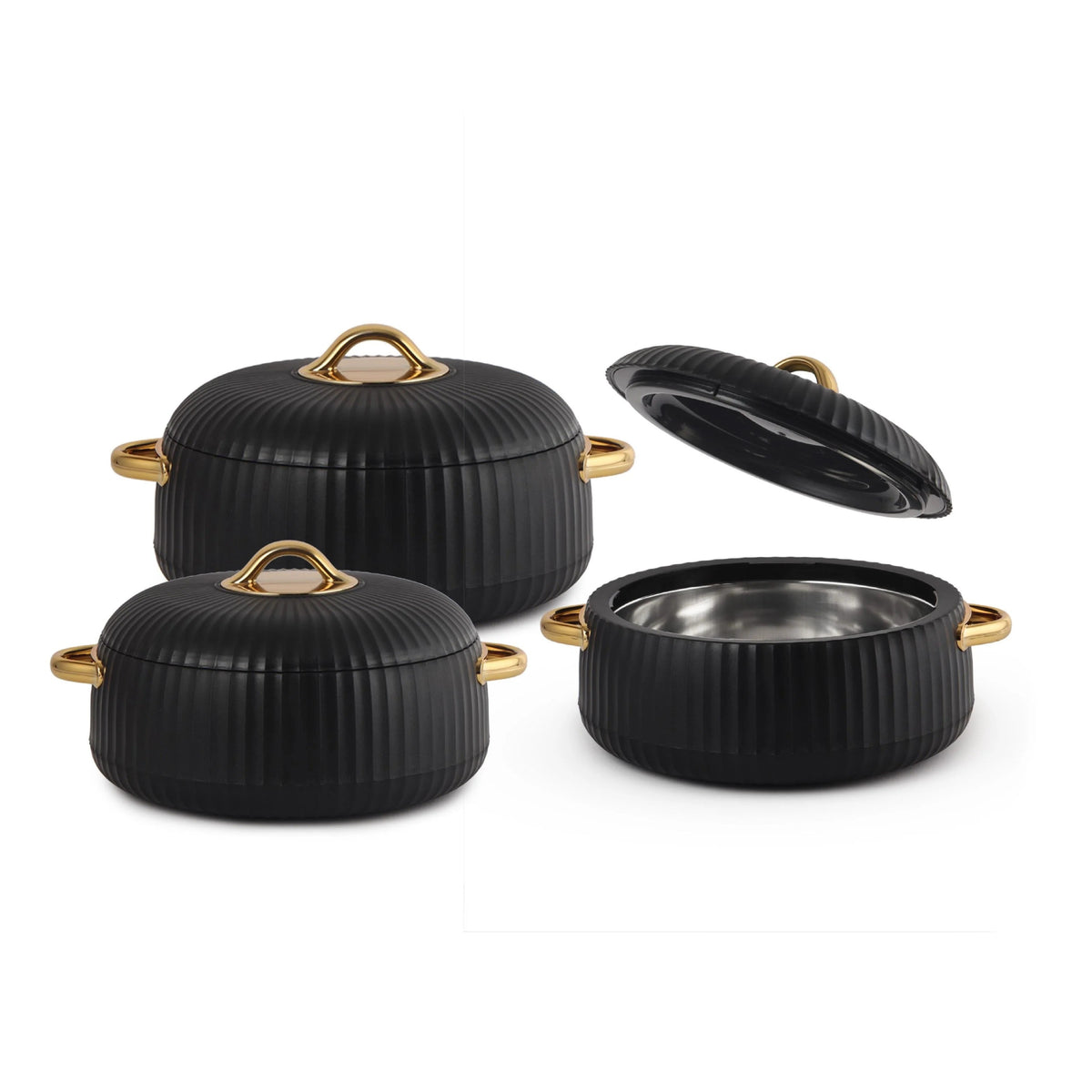 Insulated Casserole Set of 3 Black