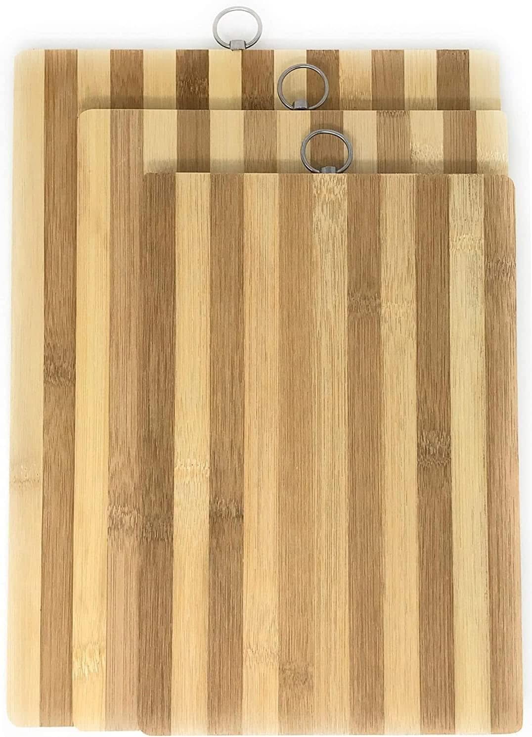 Eco-Friendly Bamboo Cutting Board – Durable Wooden Board for Meat, Bread, Vegetables, Cheese, and BBQ,34 X 24cm