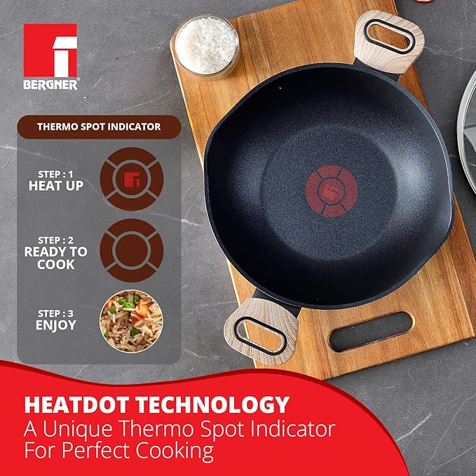 Ultimate Non-stick Kadai With Glass Lid, 24 cm, 2 L