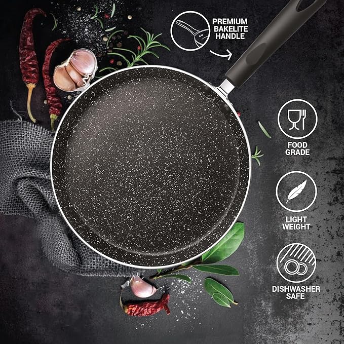 Induction Omni Tawa, 28 cm, Black