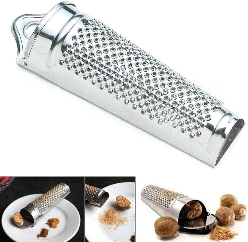 Stainless Steel Mini Handheld Grater – Multifunctional Kitchen Tool for Cheese, Lemon, Ginger, Garlic, and Nut