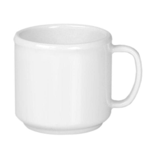 Smooth Melamine Mug - Pack of 12 296ml White