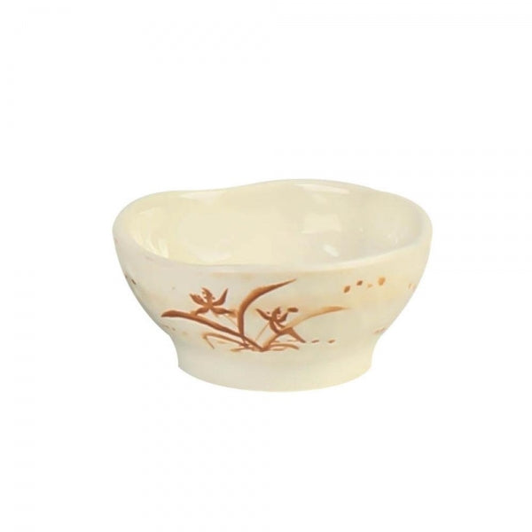 Asian-Style Melamine Dish Saucer 59ml - Pack of 12