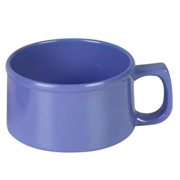 Smooth Melamine Purple Soup Mug 237ml / 8oz - Pack of 12 Default Title