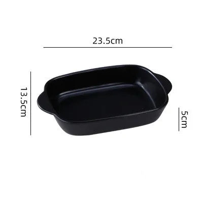 Ceramic Rectangular Baking Dish – Oven, Microwave & Dishwasher Safe, Ideal for Lasagna, baked pasta, mac & cheese, and enchiladas (23.5 x 13.5 x 5 cm)