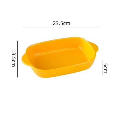 Ceramic Rectangular Baking Dish – Oven, Microwave & Dishwasher Safe, Ideal for Lasagna, baked pasta, mac & cheese, and enchiladas (23.5 x 13.5 x 5 cm)
